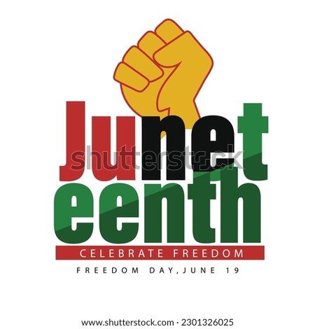 Juneteenth Freedom Day. 19th June