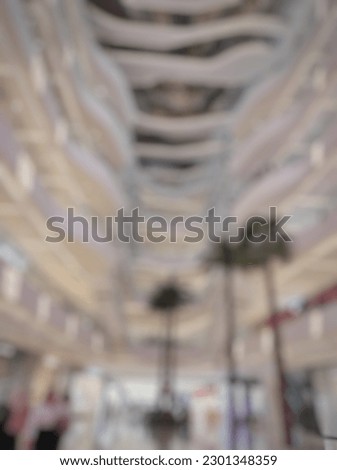 Blur mall and shop background, Store in shopping mall with bokeh light background, Perspective store interior