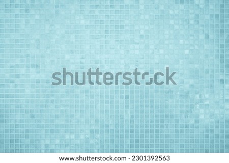 Blue light ceramic wall checkered and floor tiles mosaic background in bathroom and kitchen. Design pattern geometric with grid wallpaper texture decoration. Simple seamless abstract surface clean.