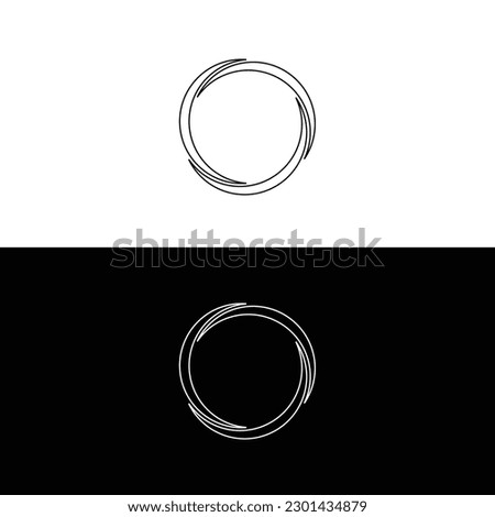 Circle vector logo template design . Circle illustration 