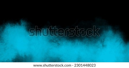 Turquoise color powder explosion isolated on black background. Royalty high-quality free stock Freeze motion Turquoise green powder exploding. Colorful dust explode. Paint Holi, dust particles splash Royalty-Free Stock Photo #2301448023