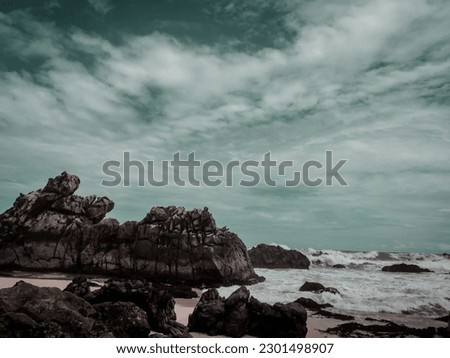 beautiful sea and coral rocks with a bit of polish on the pictures