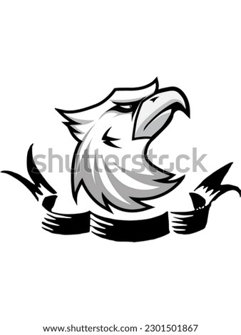 cool eagle head logo design
