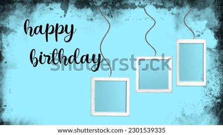 Birthday wishes logo for women and men