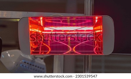 Infrared IR Lamp Outdoor Patio Heater Electric Device Royalty-Free Stock Photo #2301539547