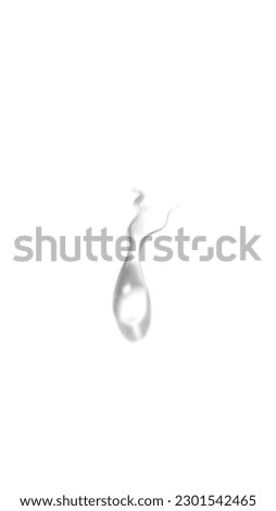 A drop of water looks like tears when it falls from the eye and has a white background  Royalty-Free Stock Photo #2301542465