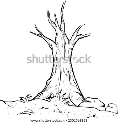 Drawing Trees Drawing Line Drawing Shapes Material Sketch Big Trees, Trees, Big Trees,