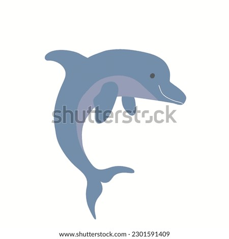 Dolphin icon vector isolated on white background for your web and mobile app design, Dolphin logo concept