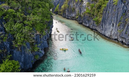 Big Lagoon in the Philippines Royalty-Free Stock Photo #2301629259