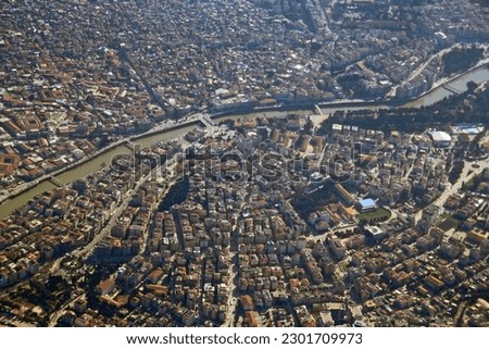 Antakya City Center Aerial Before the Earthquake, Hatay Antioch City Royalty-Free Stock Photo #2301709973