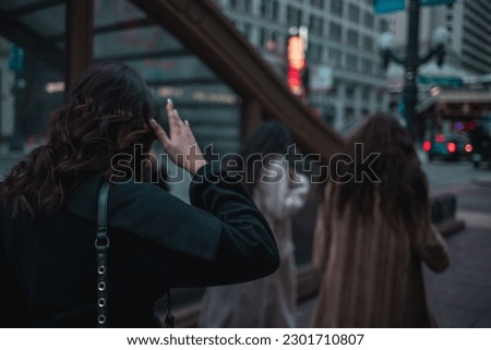 chicago group of girls walking paparazzi pictures
