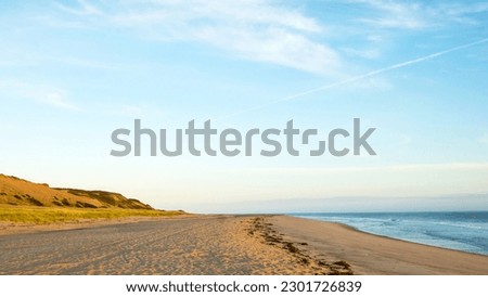 Golden Sunrise on Head of the Meadow Beach. Destination Cape Cod National Seashore