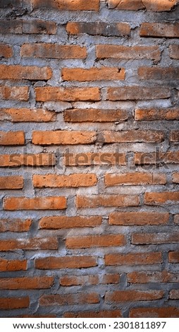 Abstract photos of brick walls arranged for an aesthetic background