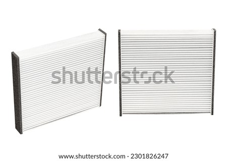cabin air filter , car air filter on white background Royalty-Free Stock Photo #2301826247