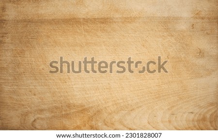 Flat Lay Background butcher-block , yellow top view  Royalty-Free Stock Photo #2301828007