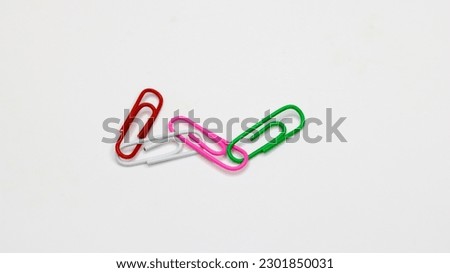 Metallic Color Paper Clips  of various colors