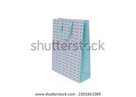 the paper bag of colorful with background white