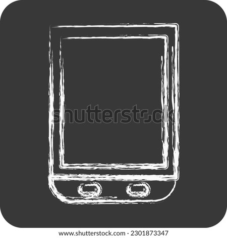 Icon Scanner. suitable for Computer Components symbol. chalk Style. simple design editable. design template vector