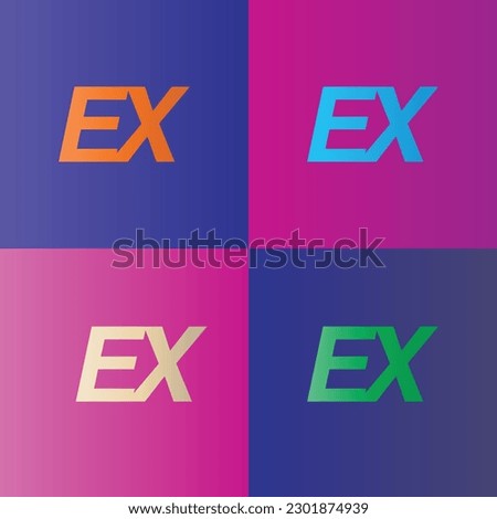 EX letter with arrow Logo Template Design Vector, Emblem, Design Concept, Creative Symbol, Icon