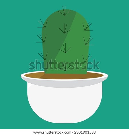 Cactus or Succulent plants collection with flower blooming in potted minimal style, Object on white background, Desert ornamental planting for home decoration and Hobbies, Set of cute shaped cactus.