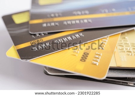 Credit card with password key lock and US dollar banknote money, security finance business concept.