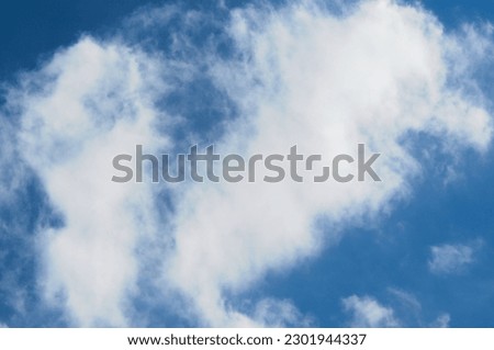 white cloud on the blue sky