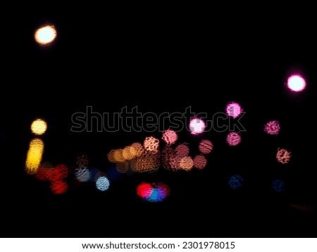 Bokeh blur at night for new year or celebration background.