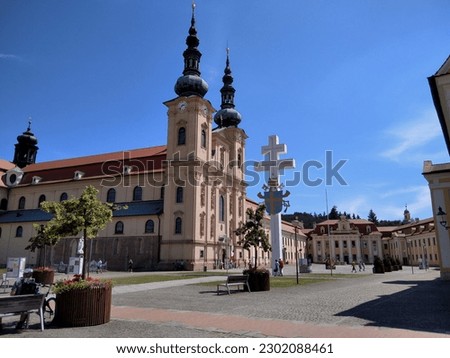 Beautiful city in the Czech Republic has nice architecture and European views