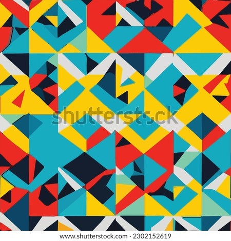 seamless geometric pattern with repeating shapes