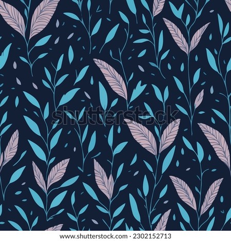 seamless pattern with colorful butterfly wings and leafs