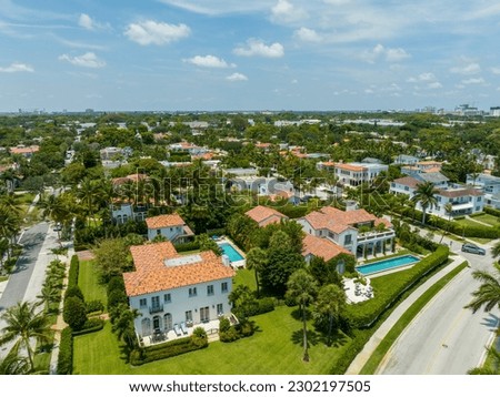 Luxury homes in historic district Palm Beach FL