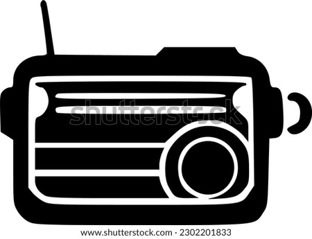 radio icon vector symbol design illustration