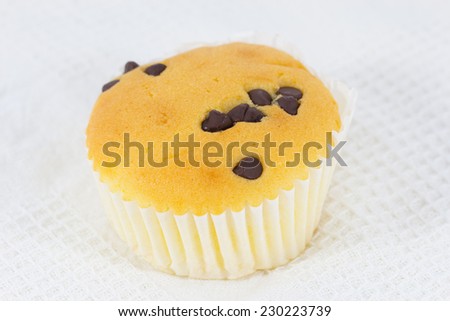  Cupcake with Chocolate Chips On Top