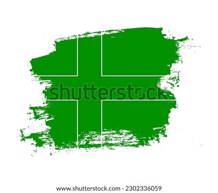 Artistic Ladonia national flag design on painted brush concept