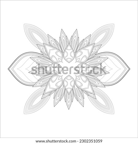 Hand drawn flowers in zentangle style for t-shirt design or tattoo and coloring book
