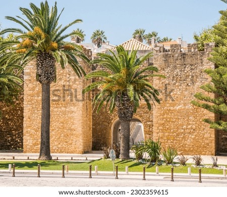 Gate to the old town of Lagos, Portugal Royalty-Free Stock Photo #2302359615
