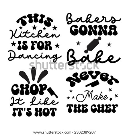 Kitchen T-shirt Design Bundle, funny kitchen svg bundle.