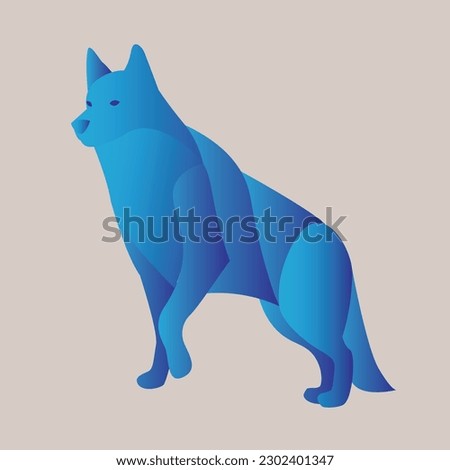 illustration vector graphic of animal in geometric perfect for design wallpaper and background or banner 
