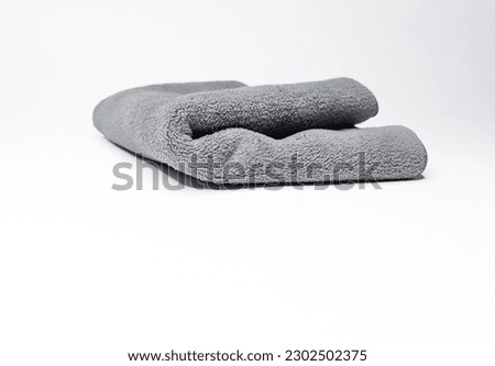 micro fiber cloth isolated on white background. Royalty-Free Stock Photo #2302502375