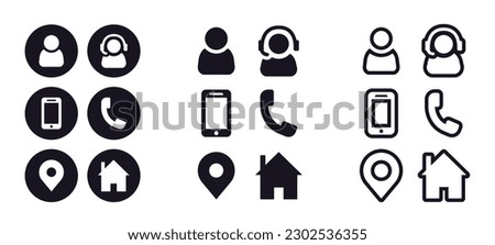 personal contact icons, business icons and personal data Royalty-Free Stock Photo #2302536355
