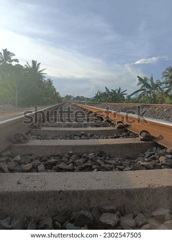 Picture of railroad tracks in Indonesia