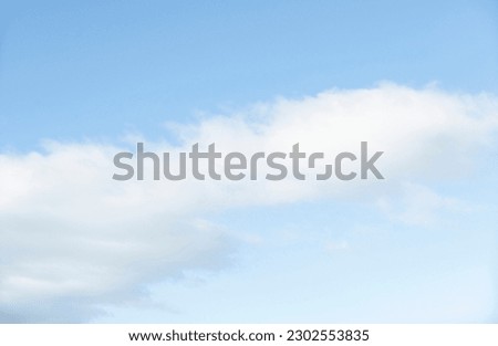 picture of blue sky in France, spring season