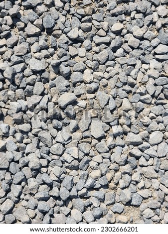 Compacted G1 Gravel on Soil Royalty-Free Stock Photo #2302666201