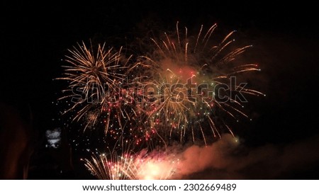 festive fireworks. 2023, 2024, 2025, christmas happy holiday. new year concept. calendar numbers. christmas 2023 celebration. birthday. holiday date. sky fireworks colorful. cheerful good holiday mood
