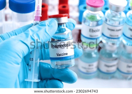 Pneumococcal vaccine in a vial, immunization and treatment of infection, vaccine used for disease prevention