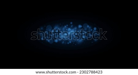 Shiny lights background, defocused abstract blue and black. bokeh background, decor element for Christmas and New Year.