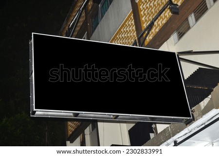 blank minimal shop signboard mockup