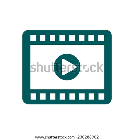 Video icon. Flat design style. Vector EPS 10.