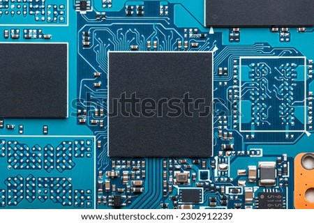 A state-of-the-art motherboard with a focus on the processor or microchip