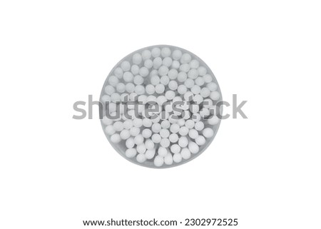 Macro shot set of cotton buds. Cotton buds isolated on white background. White soft cotton swabs for make up or cosmetics and ear cleaning. Medical plastic sticks signs